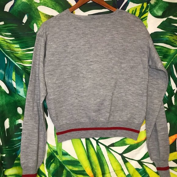 NWT $50 Disney Mickey Mouse Jrs Crew Sweater - Picture 3 of 9